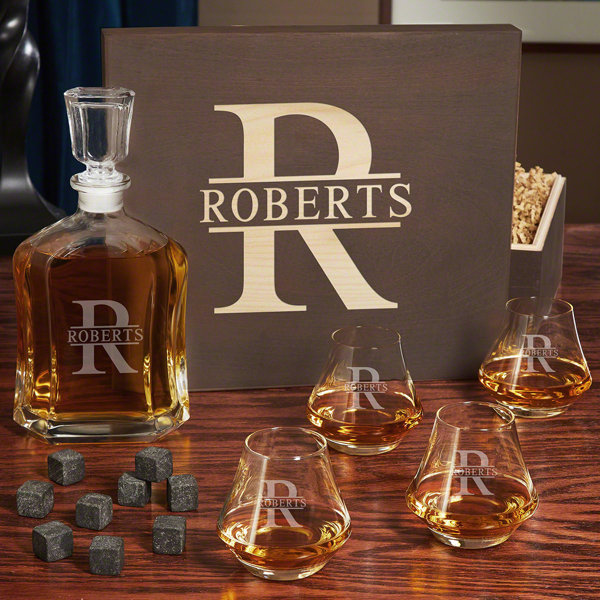 Darby Home Co McChord Dimera Glasses Argos 16 Piece Whiskey Decanter